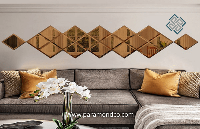 آیینه دکوراتیو لوزی