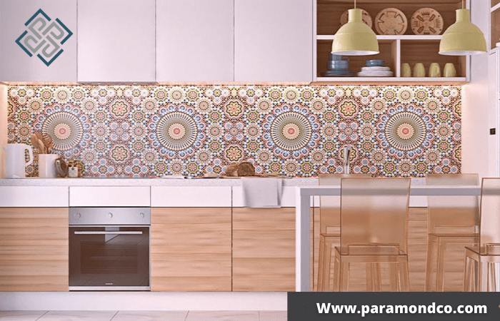 کاشی بین کابینتی طرحدار