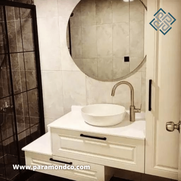 روشویی کابینتی سفید