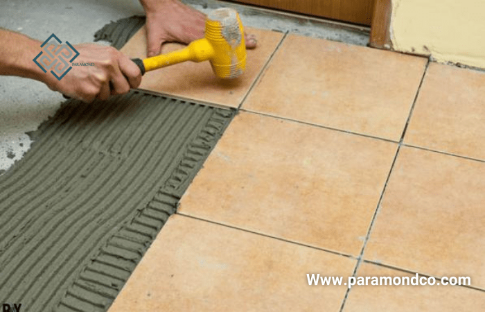 نصب کاشی با چسب کاشی مخصوص