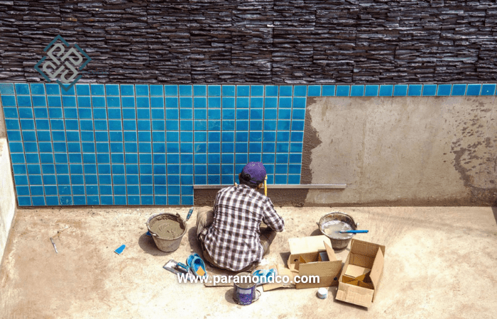 چسب کاشی استخر