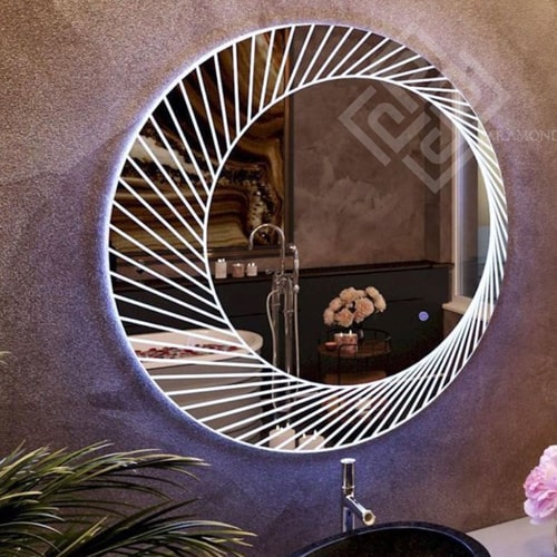 آینه دایره ای سند بلاست شده اردکان