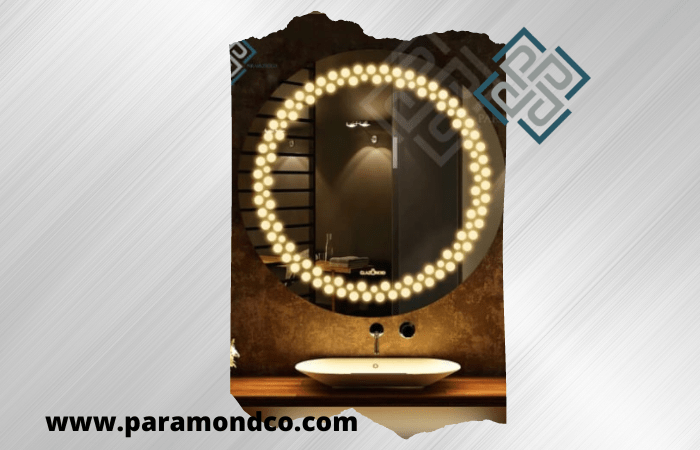 آینه کاری مدرن روی دیوار