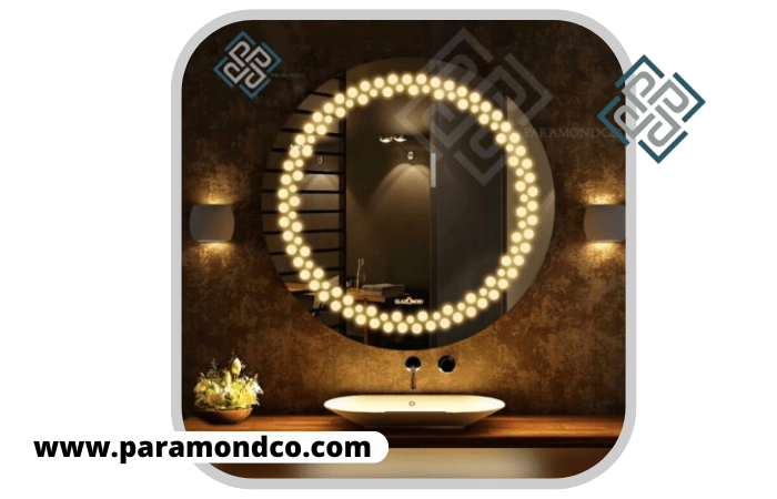 آینه دکوراتیو طلایی