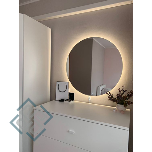 آینه گرد نور دار بک لایت (led) 70 سانت